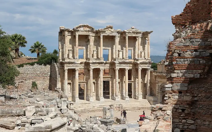 Façade of the Library of Celsus at Ephesus