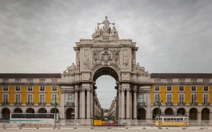 Rua Augusta Arch on Praça do Comércio, Lisbon