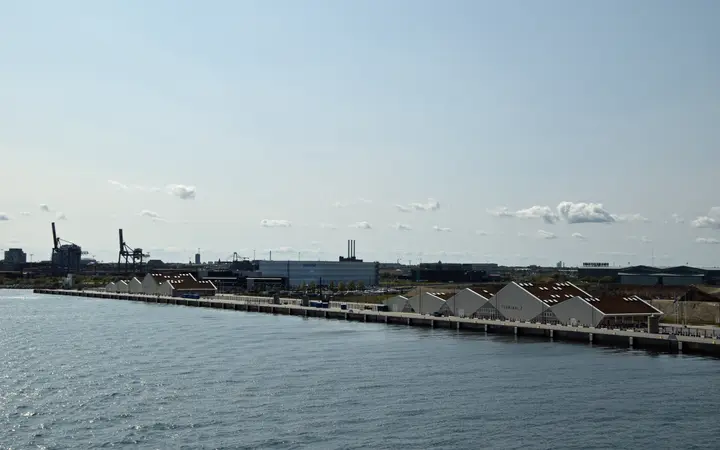 Cruise Terminals 1 and 2 at Oceankaj, Copenhagen, seen across the water