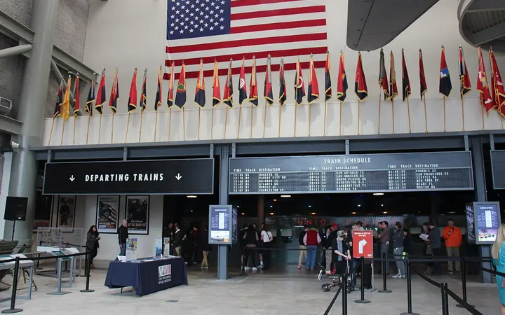Lobby of the National WWII Museum in New Orleans