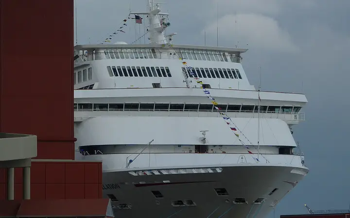 Carnival Elation berthed at the Erato Street Cruise Terminal