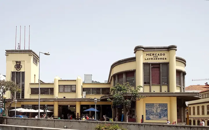 Art Deco façade of the Mercado dos Lavradores in Funchal